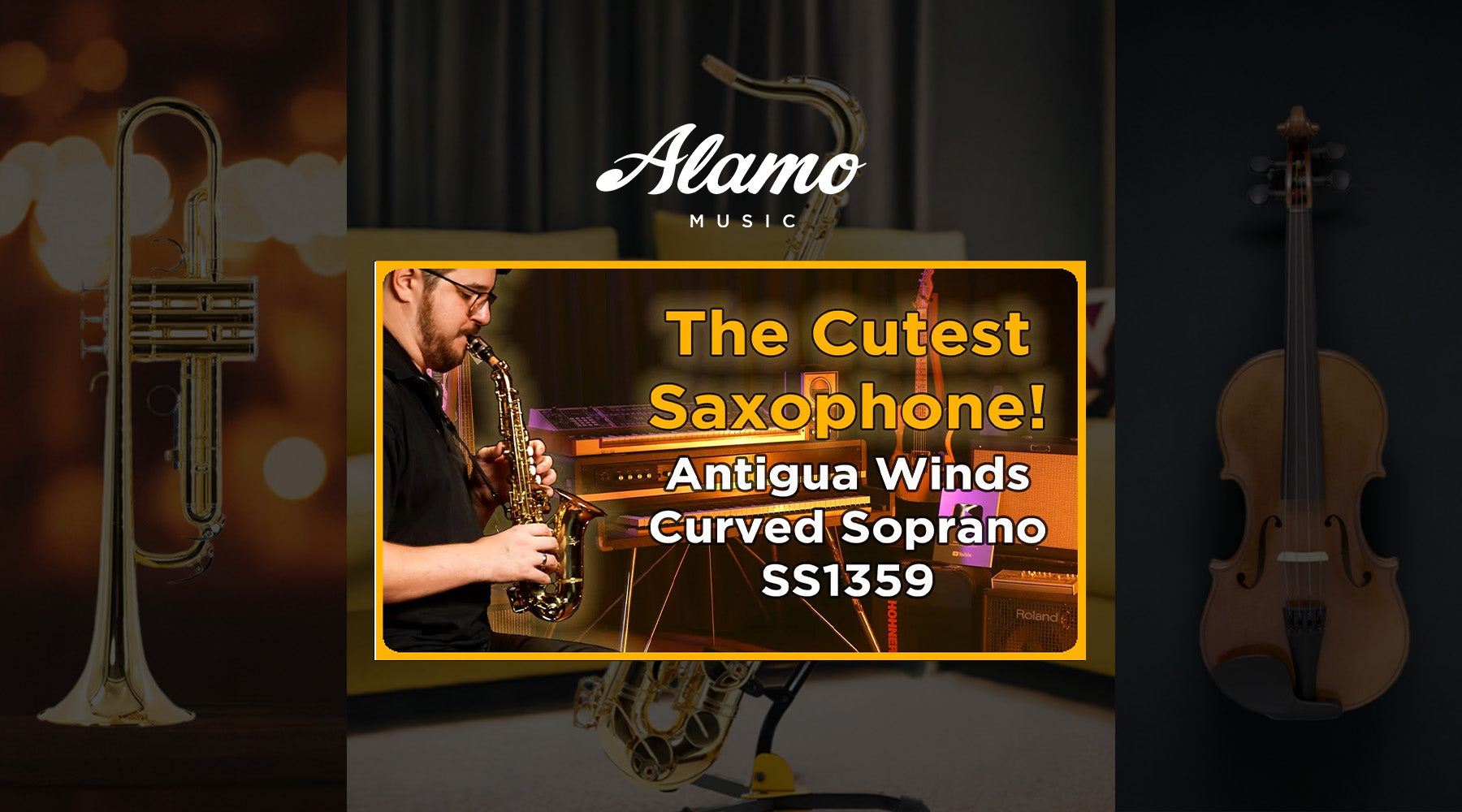 We Reviewed the CUTEST Saxophone! | Antigua Winds Curved Soprano SS1359