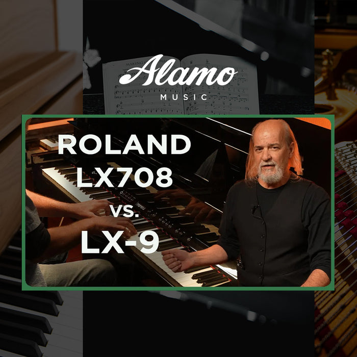 A Side by Side of Rolands Premium Level Uprights | LX-708 & LX-9