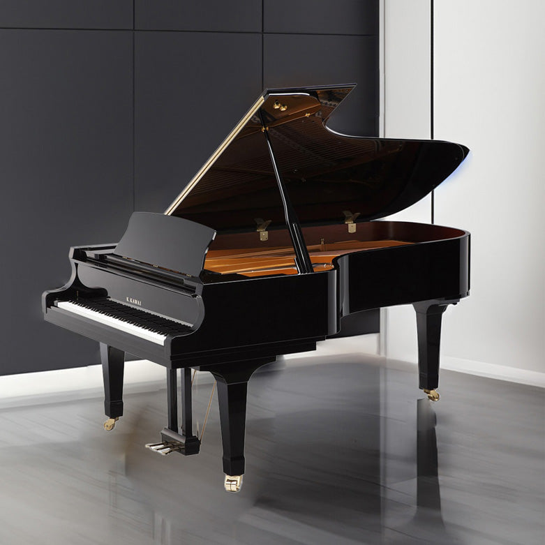 Grand Piano in white room