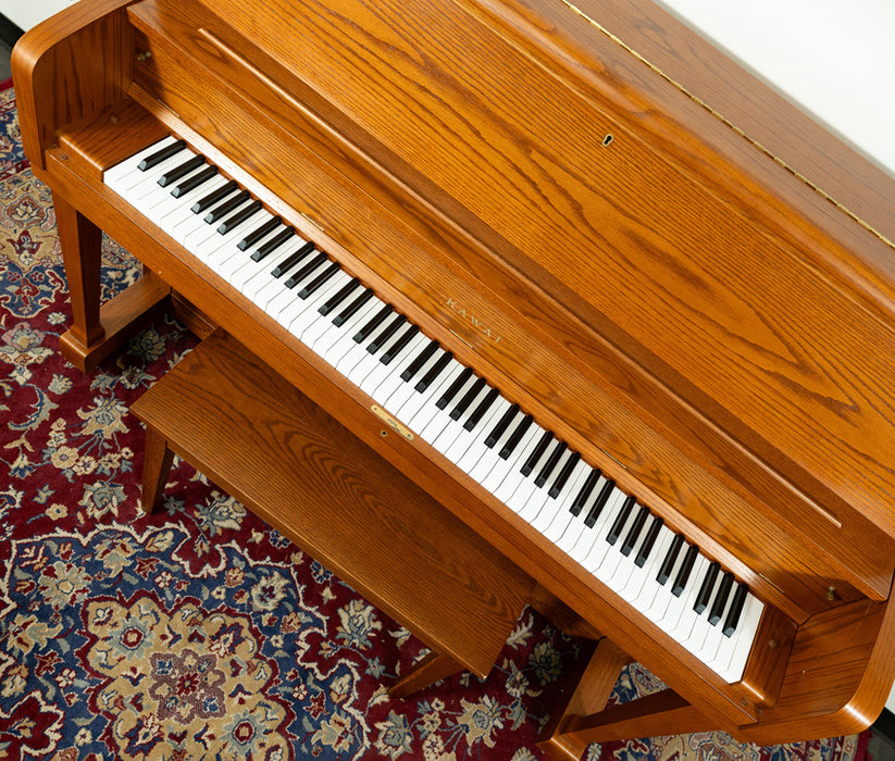 Kawai UST-7 Studio Upright Piano | Satin Oak | SN: 1764012 | Used