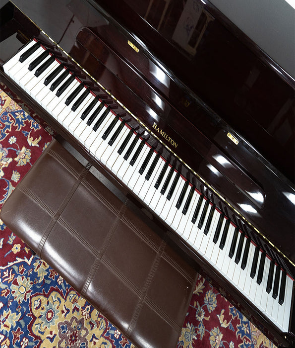 Hamilton H350 Upright Piano | Polished Mahogany | SN: KR0590 | Used