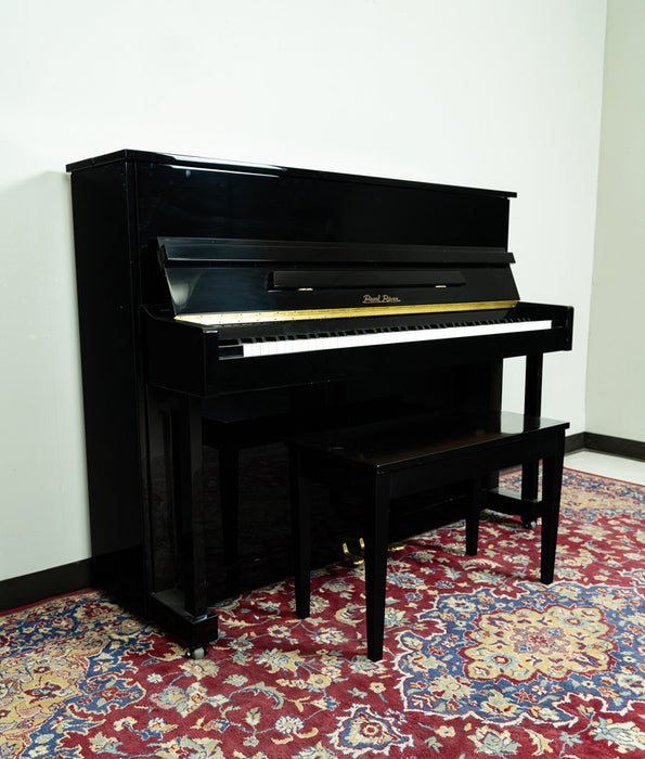 Pearl River UP118E Upright Piano | Polished Ebony | SN: 690109 | Used