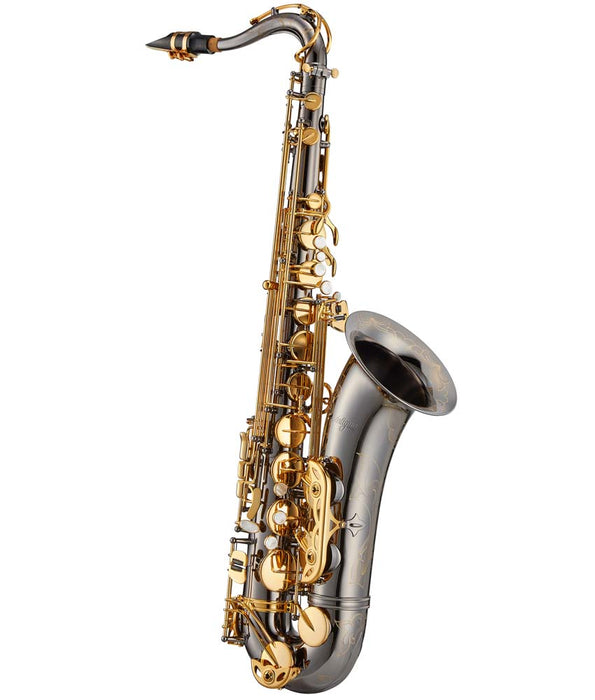 Antigua Winds TS4248 PowerBell Bb Tenor Saxophone - Black Nickel, Gold Plated Keys