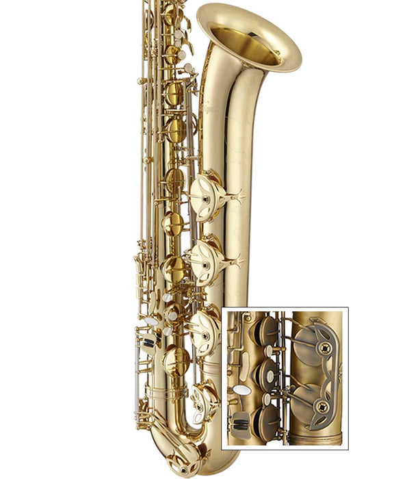 Antigua Winds PowerBell BS4240 Eb Professional Baritone Saxophone - Antique