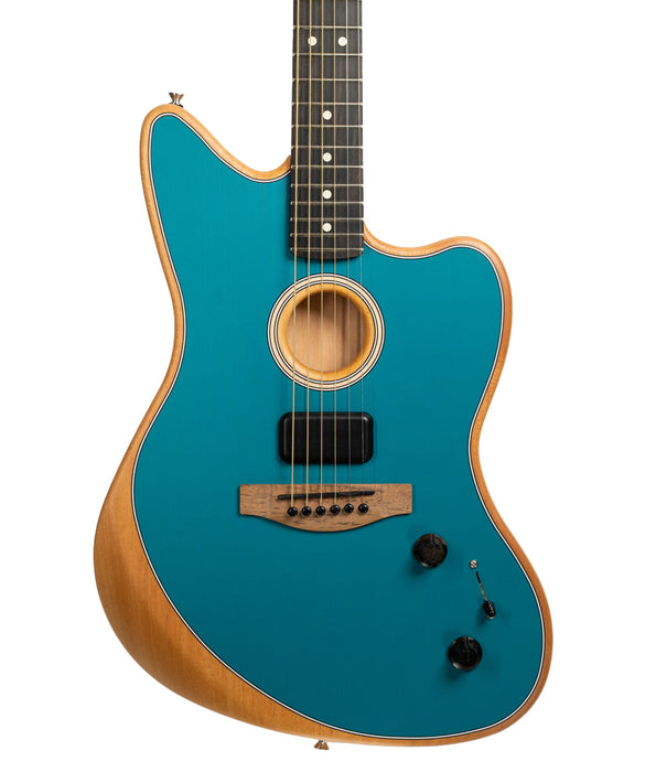 Fender American Acoustasonic Jazzmaster, Ebony Fingerboard - Ocean Turquoise