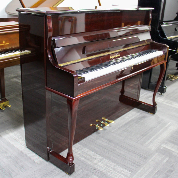 Bernhard Steiner 116B Console Piano | French Style Mahogany Finish