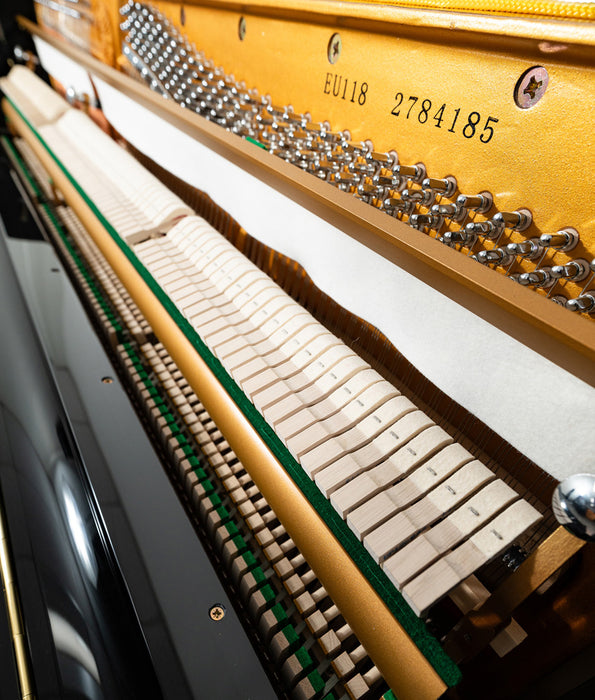 Pearl River EU118 Upright Piano | Polished Ebony | SN: 2784185 | Used