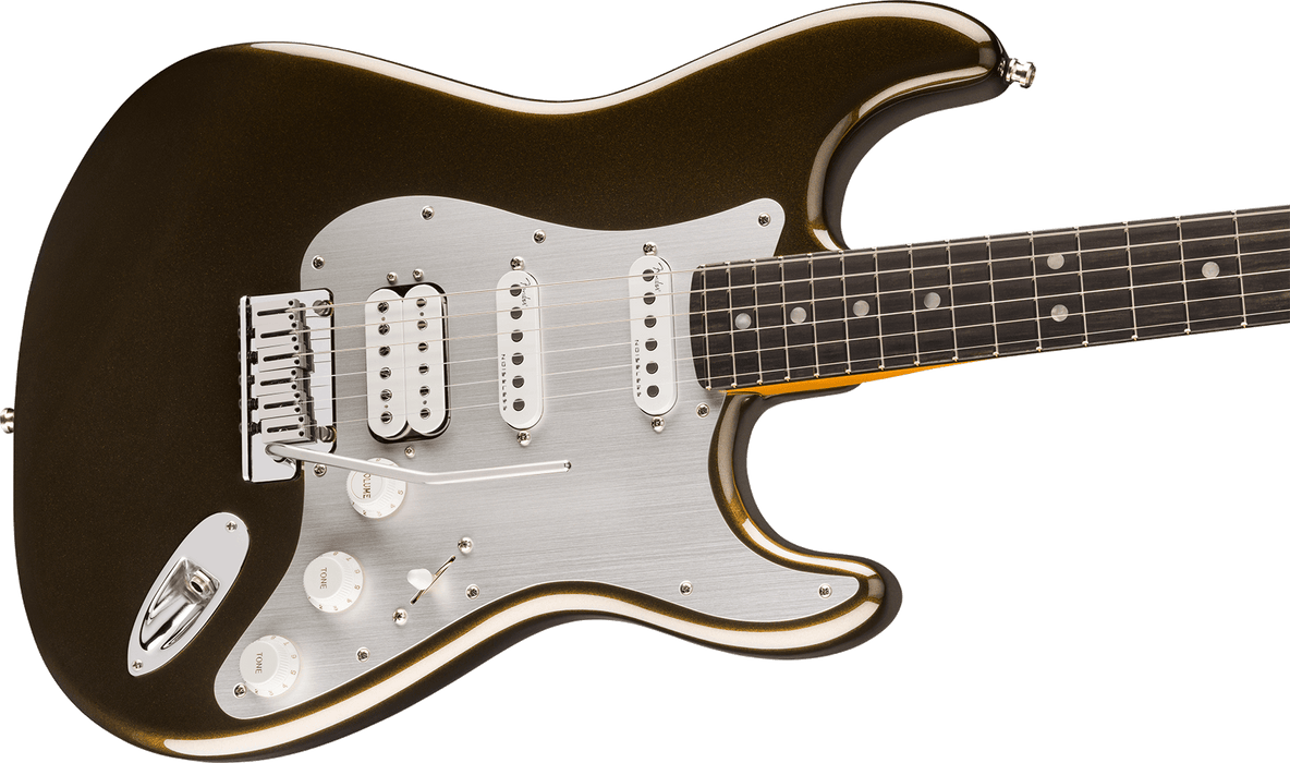 Fender American Ultra II Stratocaster HSS Electric Guitar - Ebony Fingerboard, Texas Tea | New