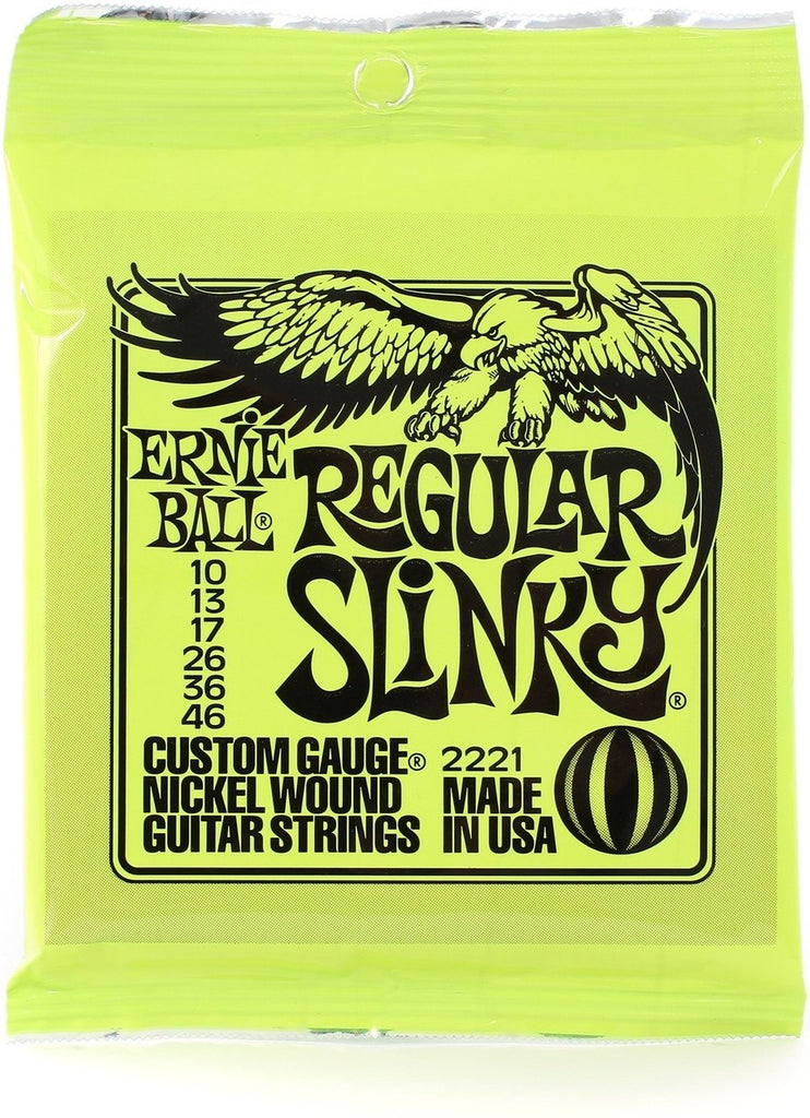 Guitar Strings, Ernie Ball Regular Slinky Nickel Wound Electric Guitar  Strings - 10-46 Gauge, Alamo Music Center