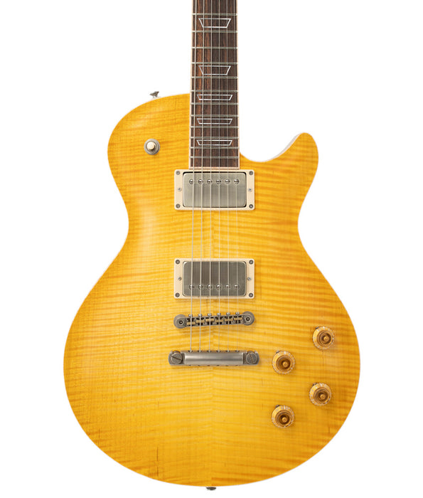 Patrick James Eggle Macon Carved Top Single Cut Electric Guitar - Faded Gold Burst