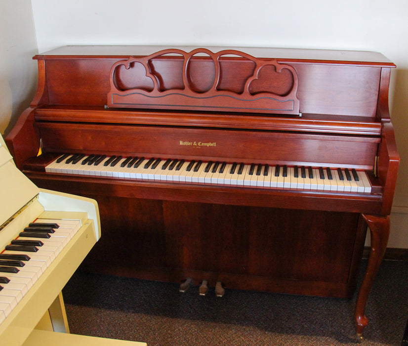 Kohler & Campbell KC144 French leg Cherry Console Piano