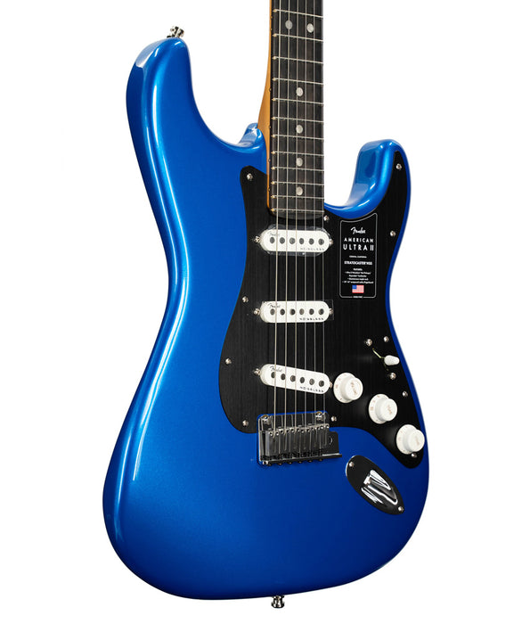 Fender American Ultra II Stratocaster Electric Guitar - Ebony Fingerboard, Noble Blue | New