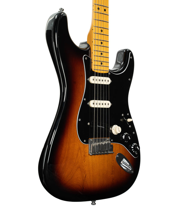 Pre-Owned Fender American Deluxe V-Neck Stratocaster Electric Guitar - 2 Tone Sunburst | Used