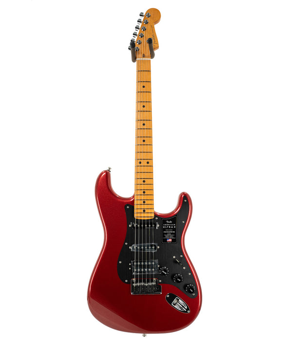 Fender American Ultra II Stratocaster HSS Electric Guitar - Maple Fingerboard, Sinister Red | New