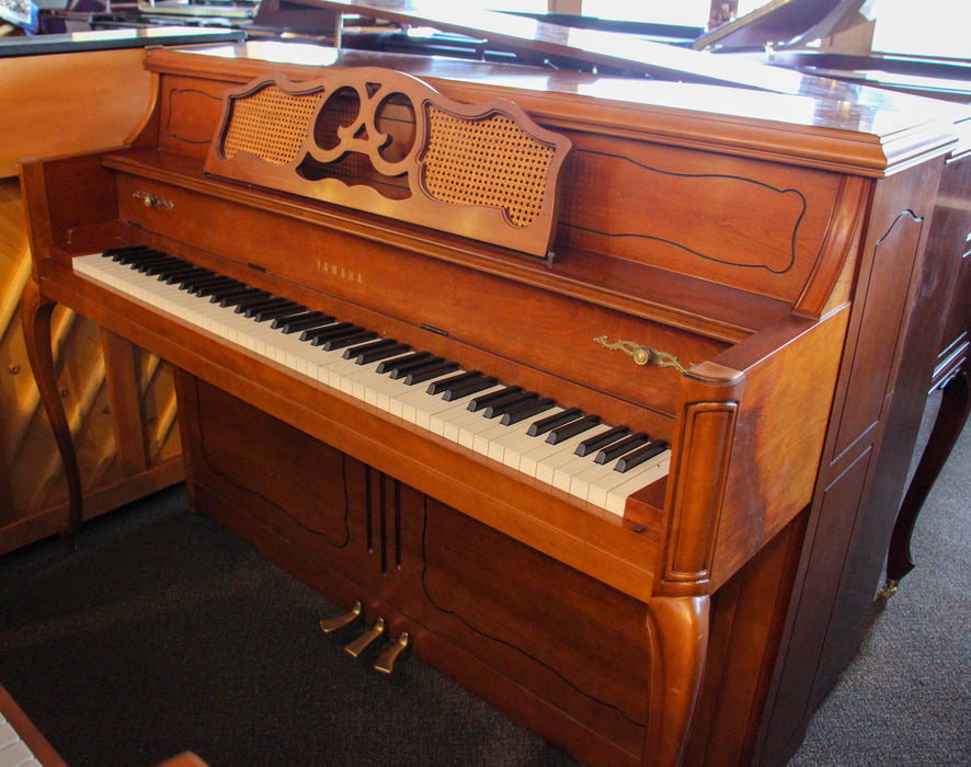 Yamaha M405 Upright Furniture Console Piano | Cherry Finish