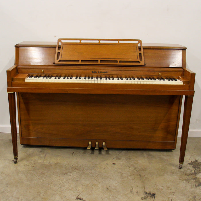 Kohler & Campbell Polished Walnut Spinet Piano