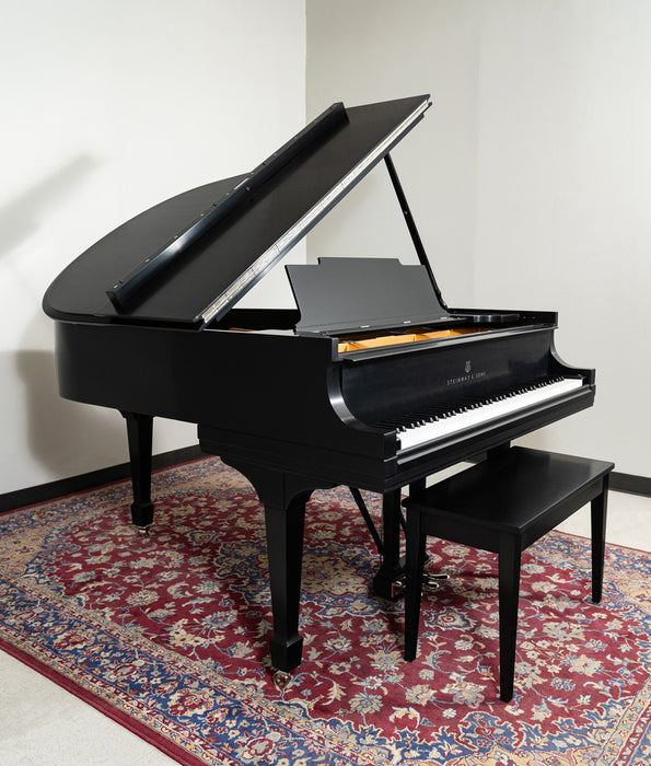 Steinway Model M Grand Piano | Satin Ebony | SN: 243326 | Used