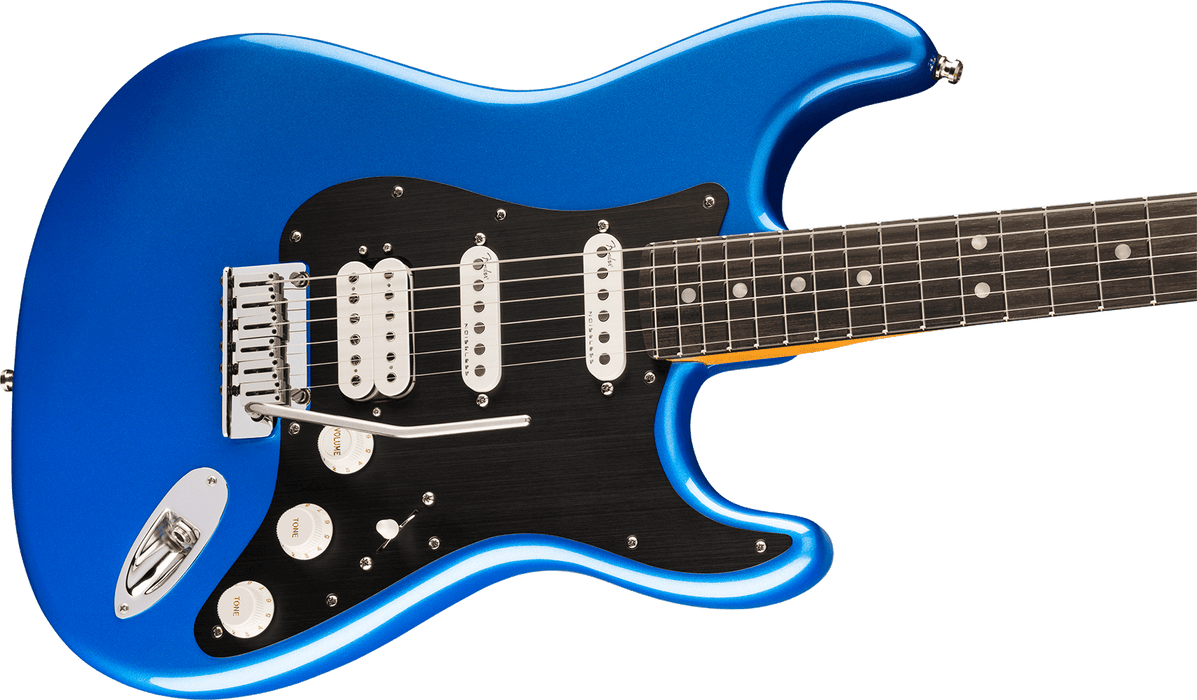 Fender American Ultra II Stratocaster HSS Electric Guitar - Ebony Fingerboard, Noble Blue | New