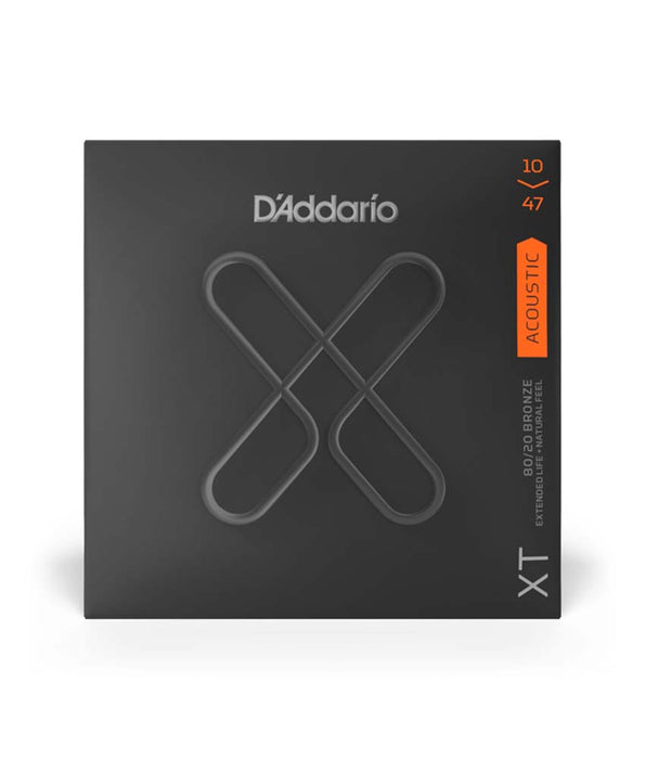 D'Addario XTABR1047 XT 80/20 Bronze, 10-47 Extra Light Acoustic Guitar Strings