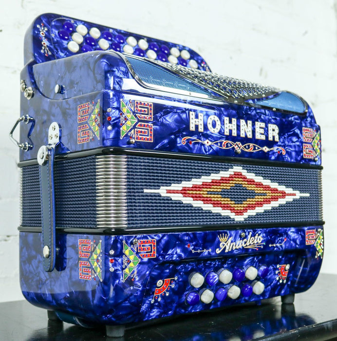 Hohner Anacleto Rey Del Norte TT G/E Accordion Compact Blue