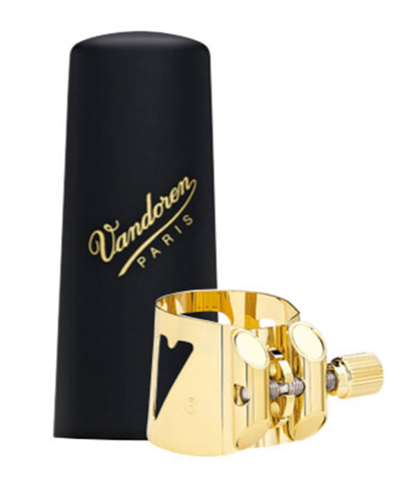 Vandoren LC08P Vandoren Optimum Tenor Saxophone Gold Ligature and Cap