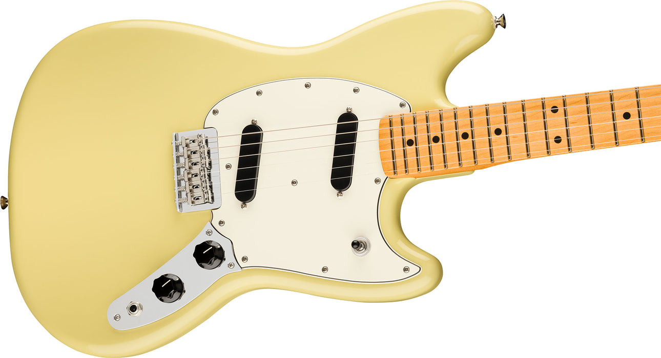 Fender Player II Mustang Electric Guitar, Maple Fingerboard - Hialeah Yellow