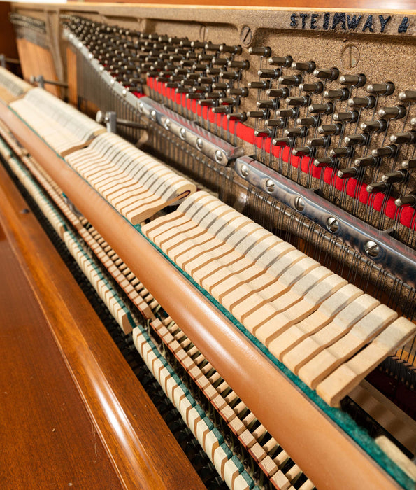 Steinway & Sons 1098 Studio Upright Piano | Satin Walnut | SN: 496658 | Used