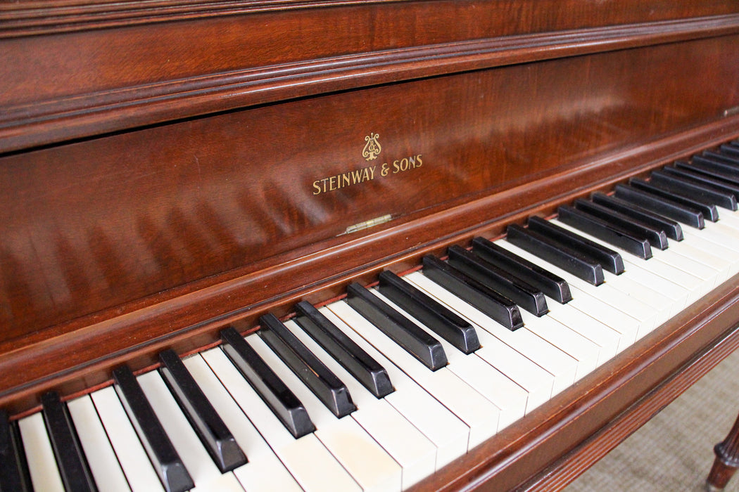 Steinway & Sons Model 40 Upright Piano | Hepplewhite Art Case | Mahogany