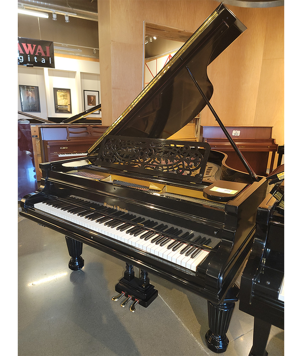 1894 Mason & Hamlin 6'2" Screwstringer Grand Piano | Polished Ebony | SN: 8388 | Used-Alamo Music Center