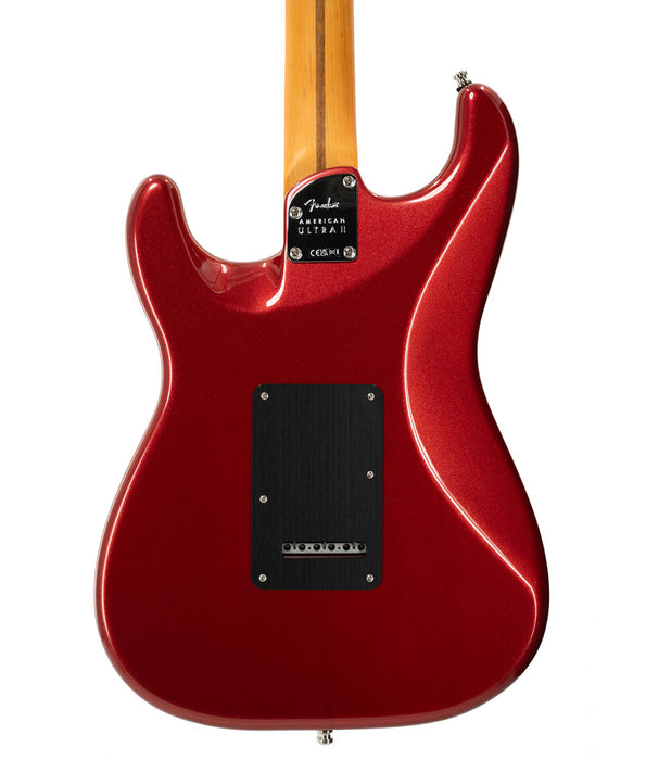 Fender American Ultra II Stratocaster HSS Electric Guitar - Maple Fingerboard, Sinister Red | New