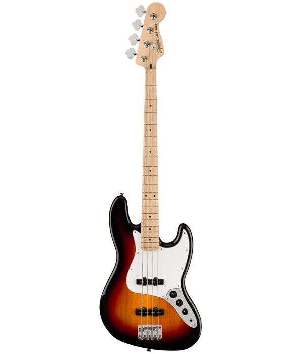 Squier Affinity Series Jazz Bass, Maple Fingerboard, White Pickguard, 3-Color Sunburst