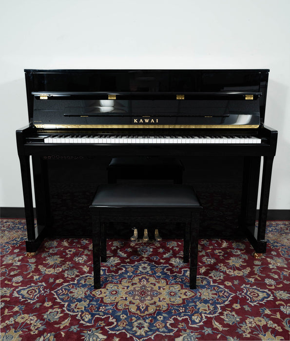 Kawai 45” K200-ATX3 Hybrid Upright Piano | Polished Ebony | New