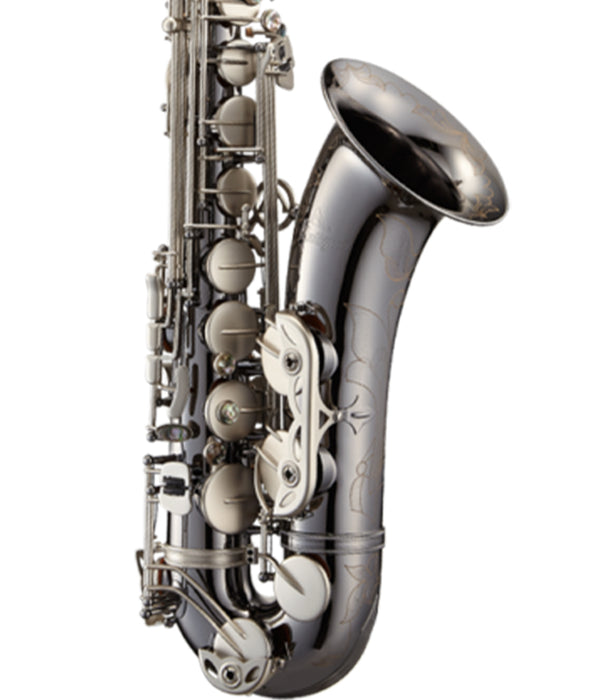 Antigua Winds TS4248 PowerBell Bb Tenor Sax - Black Nickel Body, Classic Nickel Keys