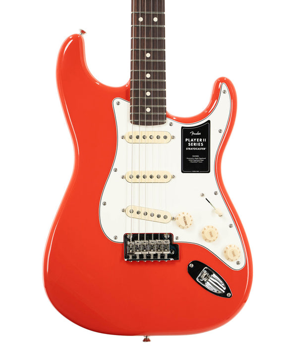 Fender Player II Stratocaster Electric Guitar, Rosewood Fingerboard - Coral Red