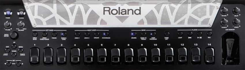 Roland FR-8XB Button-Type V-Accordion - Black