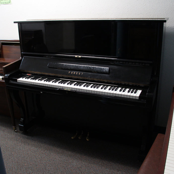 Forest FU55 Studio Piano | Polished Ebony