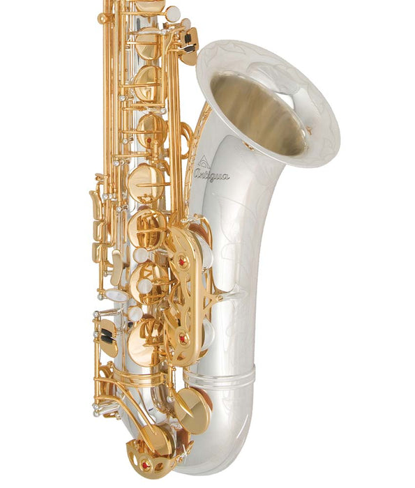 Antigua Winds TS4240 PowerBell Bb Pro Tenor Sax - Silver Plated w/ Gold Keys