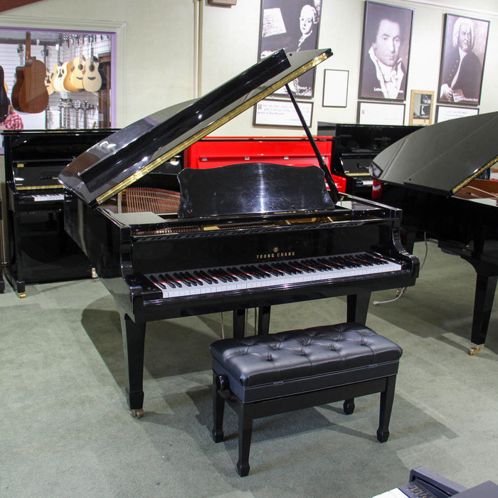 Young Chang PG185 6'1" Polished Ebony Grand Piano