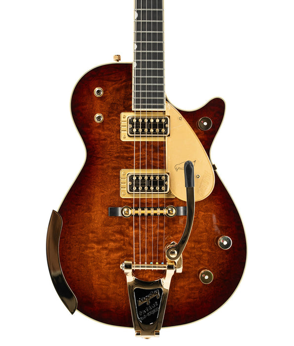 Gretsch G6134TGQM-59 Limited Edition Quilt Classic Penguin with Bigsby, Ebony Fingerboard - Forge Glow