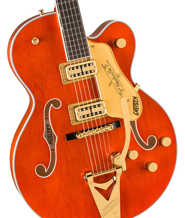 Gretsch Nashville Hollow Body with String-thru Bigsby and Gold Hardware - Orange Stain