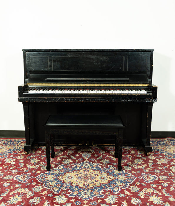 Steinway & Sons Model 45 Studio Upright Piano | Satin Ebony | SN: 458166 | Used