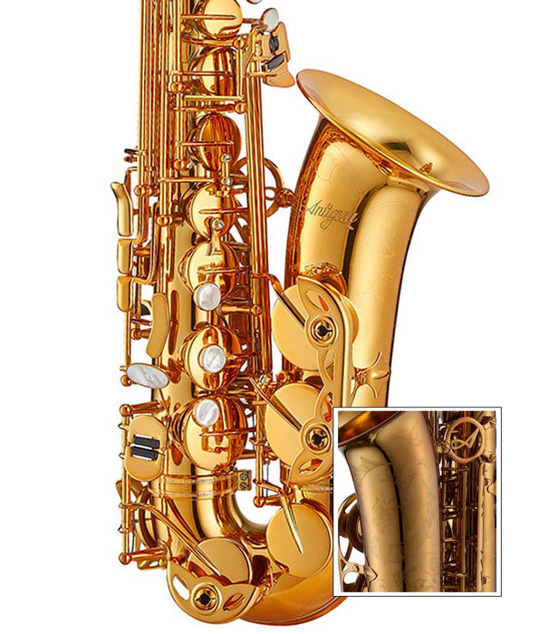 Antigua Winds AS5200 Professional Eb Alto Saxophone - Amber