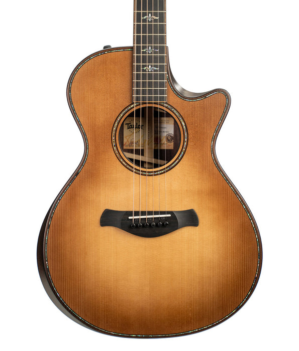 Pre-Owned Taylor Builders Edition 912ce Grand Concert Acoustic-Electric Guitar - Wild Honey Burst Top | Used