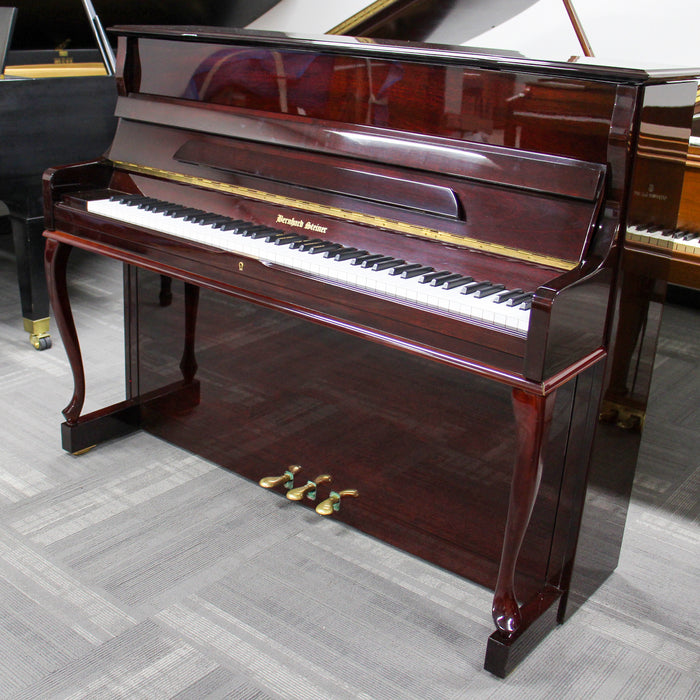 Bernhard Steiner 116B Console Piano | French Style Mahogany Finish