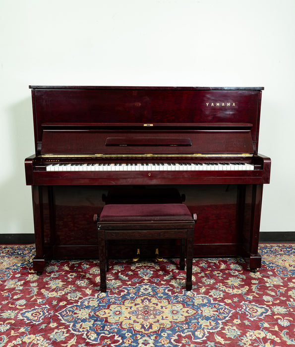 Yamaha U1 Upright Piano | Polished Mahogany | SN: 420420 | Used