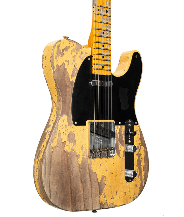 Pre-Owned Fender Custom Shop LTD 1950 Double Esquire Super Heavy Relic - Aged Nocaster Blonde Electric Guitar | Used