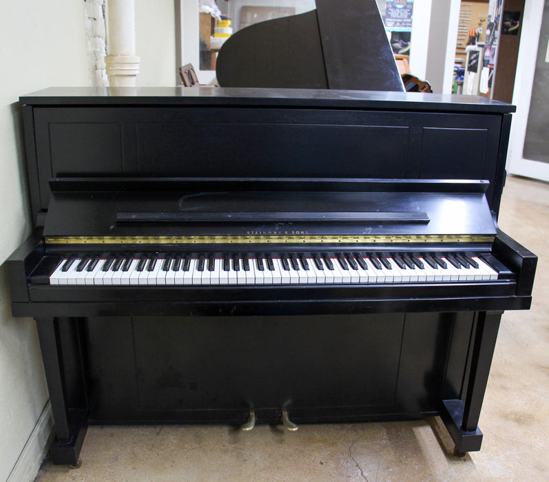 Steinway "50" Studio Upright Piano | Satin Ebony