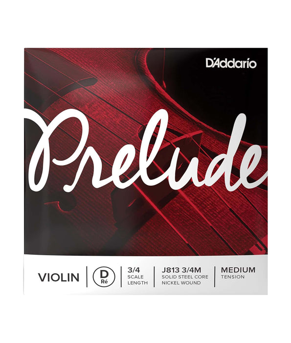 D'Addario Prelude J813 Medium Tension 3/4 Violin D String