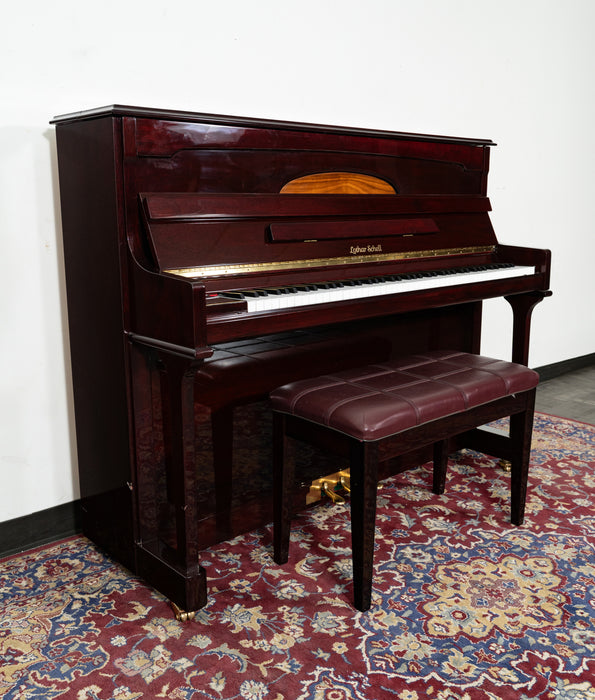 Lothar Schell Upright Piano | Polished Mahogany | SN: 300111 | Used