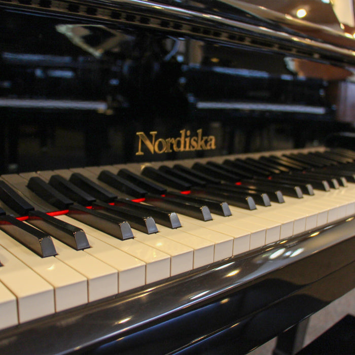 Nordiska Polished Ebony Baby Grand Piano